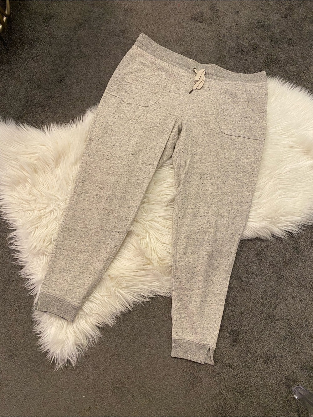 Danskin Heather Gray Women's Jogger Track Pants with Drawstring